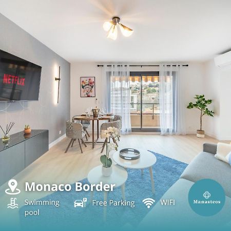 5Mn Monaco - Vue Mer - Parking - Piscine - Bb 보솔레이 외부 사진