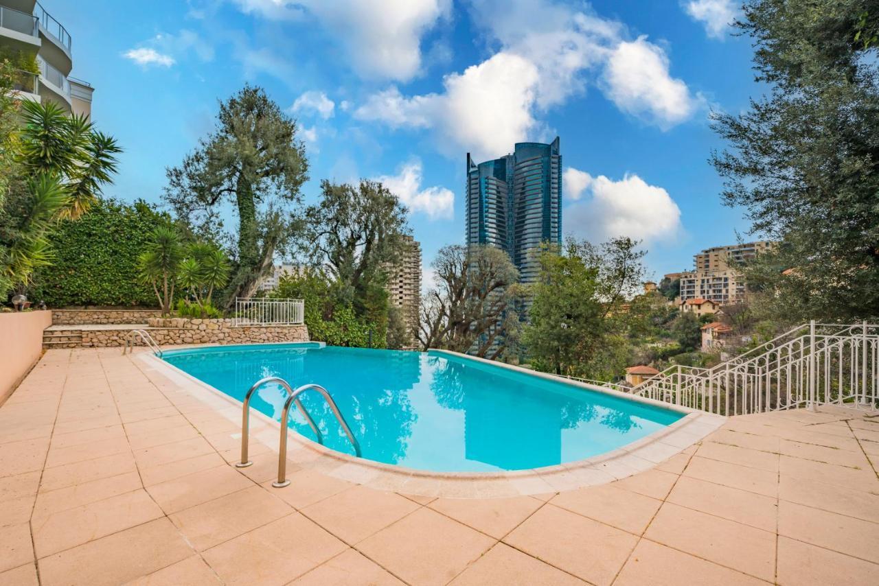 5Mn Monaco - Vue Mer - Parking - Piscine - Bb 보솔레이 외부 사진